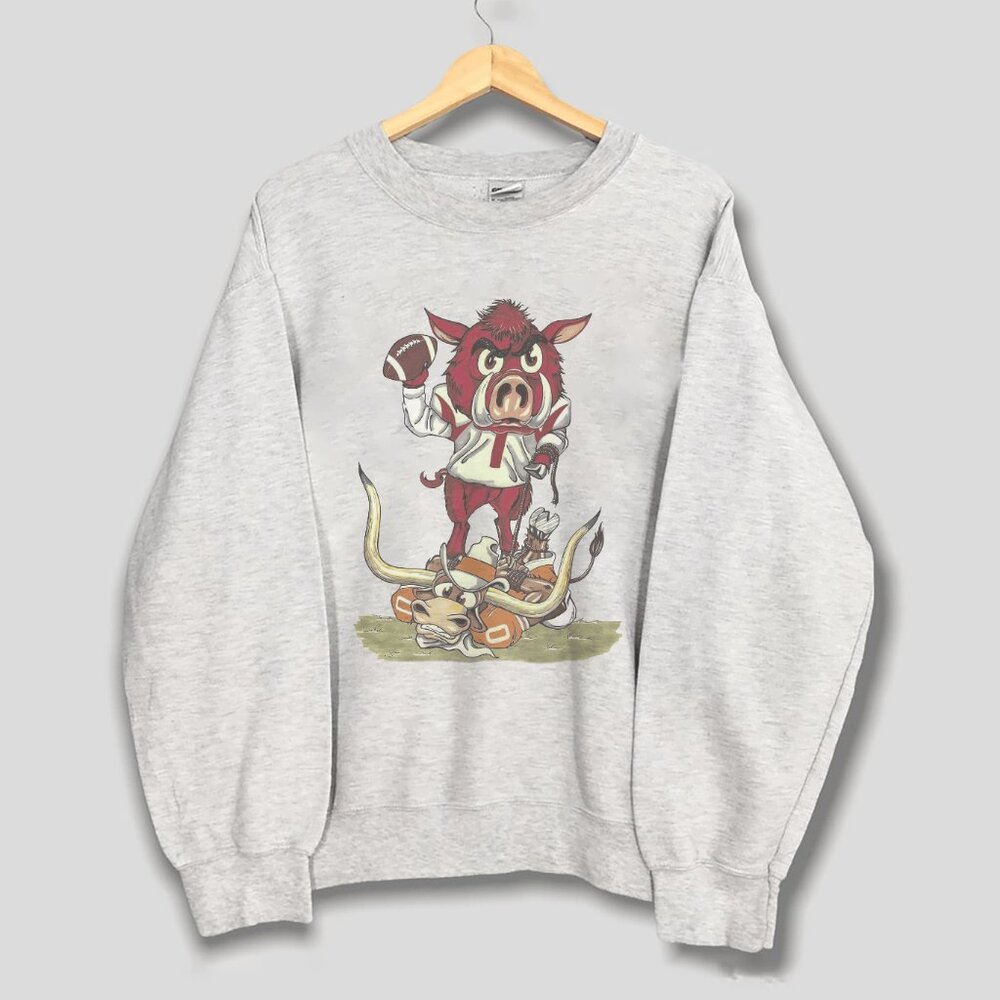Vintage University of Arkansas Razorbacks Sweatshirt, Retro Razorbacks Shirt Tee